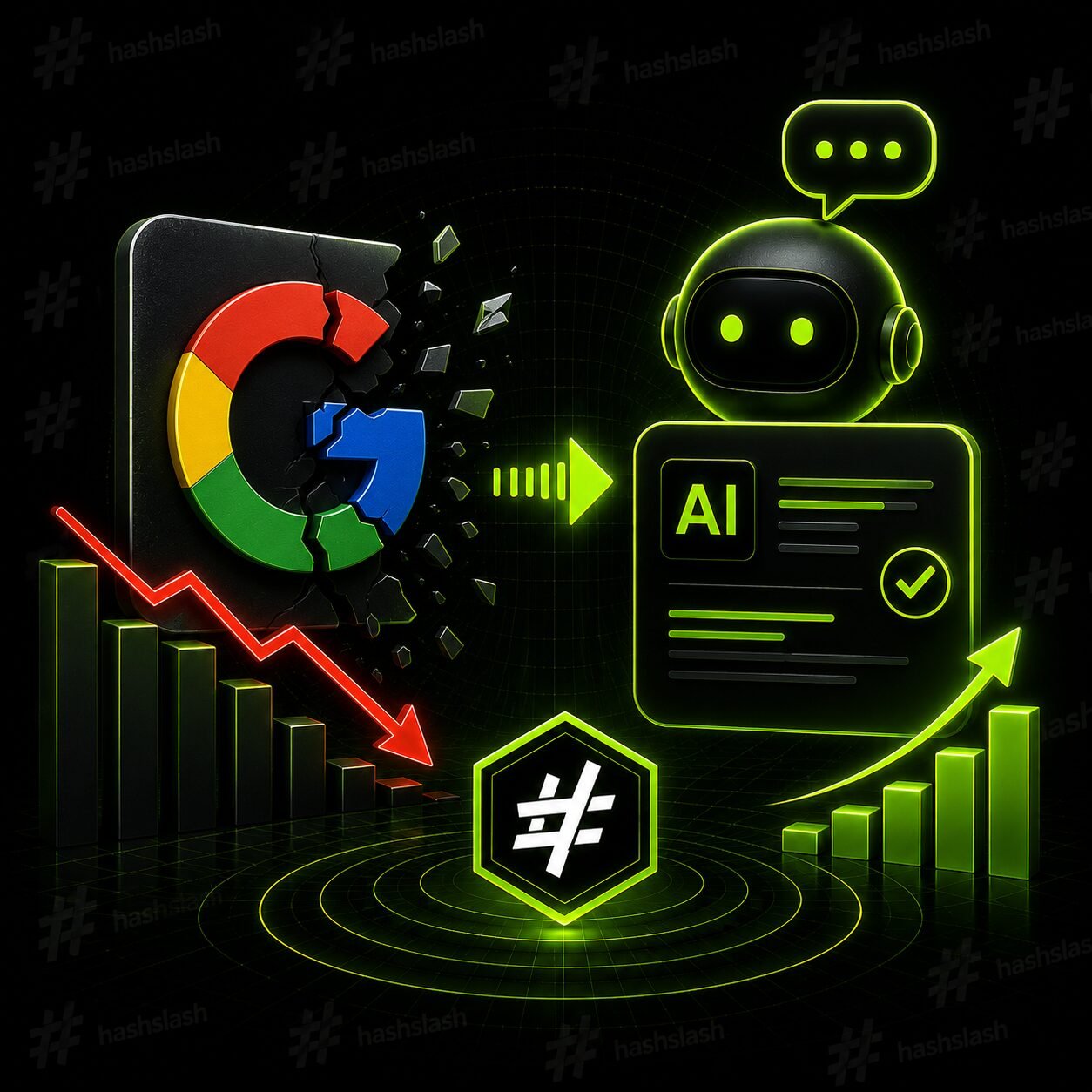 Google rankings versus AI search visibility showing SEO, AEO, GEO, ChatGPT optimization, and the future of digital search in 2026.